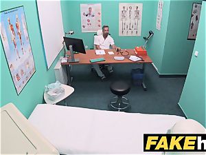 fake hospital toilet room blowage and pulverizing